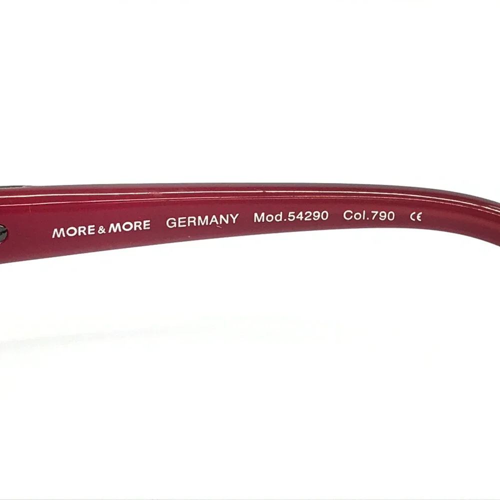More & More Sunglasses Mod.54290 Col.790 Shiny Brown Pink Frames w/ Green Lenses